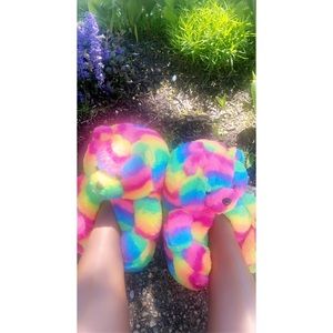 Teddy bear slippers